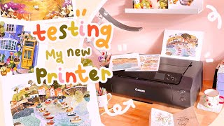 Testing out my new printer Canon PIXMA PRO200  First impressions [upl. by Naman]