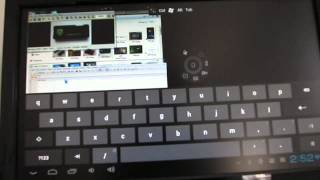 MK802 74 Android PC remote controls a Windows desktop [upl. by Stralka]