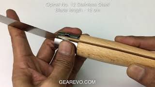 Opinel No12 Stainless Steel Classic Folding Knife Made in France [upl. by Analla]