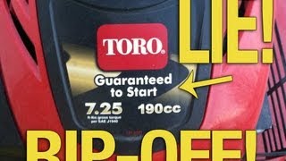 Toro Lawnmowers  Review of why Toro Lawnmowers SUCK [upl. by Munmro]