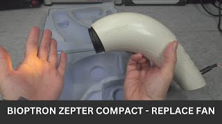 Bioptron Zepter compact  light therapy lamp  replace fan  loud noise [upl. by Sherlocke197]