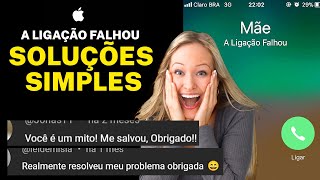 A Ligação  Chamada Falhou iPhone Soluções [upl. by Yrevi411]