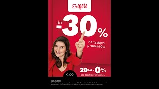 Agata  Rabaty do 30 na tysiące produktów albo 20 rat 0 [upl. by Airrehs]