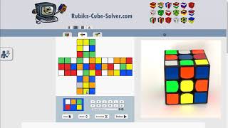 How To Use The Rubiks Cube Solver [upl. by Haidabez]