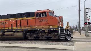 BNSF 3883 leads Eastbound Stack Train [upl. by Vish]