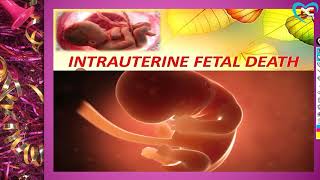 Intrauterine Fetal Death  FULL EXPLANATION IN HINDI BY NG MEDICALS [upl. by Ailuig]