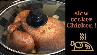 Slow cooker whole roast chicken recipe  Cook with me [upl. by Lecram344]