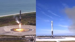 SpaceX CRS13 Falcon 9 first stage landing 15 December 2017 [upl. by As]