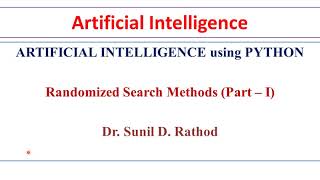 21 AI using Python Randomized Search Methods Iterated Hill Climbing by Sunil Sir [upl. by Solraced]