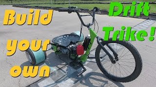 125cc 4Speed Motorized Drift Trike Build [upl. by Ahsait]