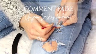 COMMENT FAIRE UN JEAN DESTROY FACILEMENT [upl. by Puritan229]