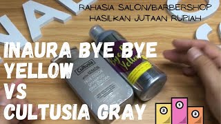 REVIEW SHAMPO INAURA BYEBYE YELLOW amp SHAMPO CULTUSIA GRAY [upl. by Igic178]