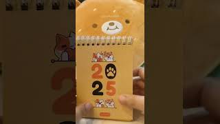 Cute desktop calendar 🥺2025 calendar calendarseries craft printing diy fyp [upl. by Lacie657]