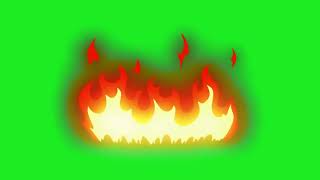 4K Green Screen Fire Effect Free Download  No Copyright [upl. by Orland380]