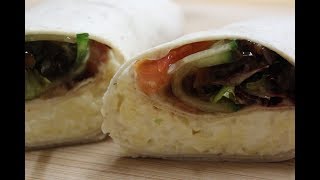 Cheese Ploughmans Wrap Recipe [upl. by Wanonah]