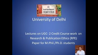 Research and Publication Ethics 01 Unit  1 Research Ethics Dr Pushpender Kumar Surya [upl. by Etnovaj]