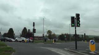 Driving On The A435 From Cheltenham To Bishops Cleeve Gloucestershire England 2nd October 2023 [upl. by Avlem]