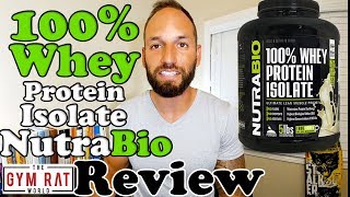 100 Whey Isolate Protein  Nutrabio  Supplement Review [upl. by Arocat533]