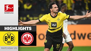 BVB Back on CL Course  Borussia Dortmund  Frankfurt 31  Highlights  Matchday 26 – Bundesliga [upl. by Halden]