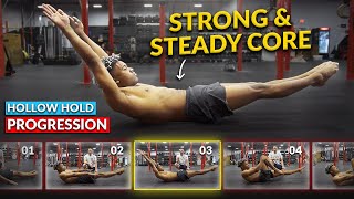 Perfect Hollow Hold  14 StepbyStep Progressions [upl. by Radferd820]