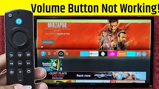 Amazon Fire TV Stick Volume Button Nahi Chal Raha Hai  Amazon Firestick Volume Button Not Working [upl. by Inalem]