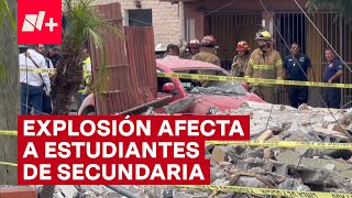 Padres de familia y estudiantes buscan refugio tras explosión en Reynosa  N [upl. by Benis78]