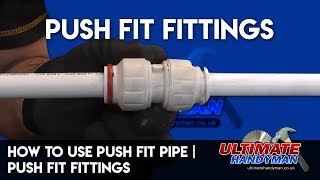 How to use push fit pipe  push fit fittings [upl. by Ahsekat]