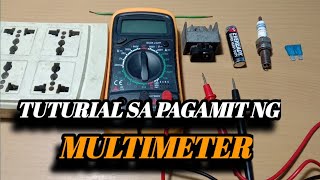 how to use multimeter TAGALOG [upl. by Abdu]