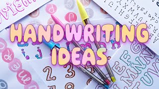 DIFFERENT HANDWRITING STYLES for SCHOOL PROJECT 🌜 WRITING DESIGN IDEAS for HEADINGS amp POSTER [upl. by Aihsek20]