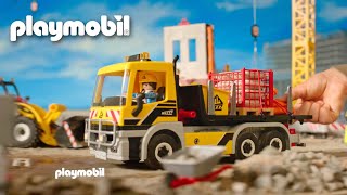 La construction 🚜PLAYMOBIL en Français [upl. by Steffi942]