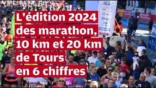 VIDÉO Lédition 2024 des marathon 10 km et 20 km de Tours en 6 chiffres [upl. by Etteiluj]