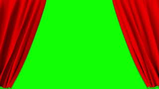 Red Curtains  Opening and Closing  greenscreen red curtains greenscreenvideo [upl. by Abbot963]