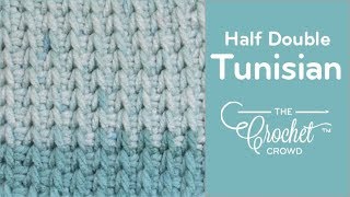 Beginners How to Half Double Stitch for Tunisian Method [upl. by Alexandro256]