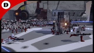 EVACUATION OF KAMINO  Men of War Star Wars Mod [upl. by Haceber]