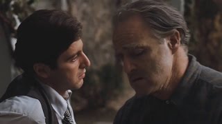 The Godfather  Marlon Brando and Al Pacino Vito and Michael  FullHD [upl. by Anida]