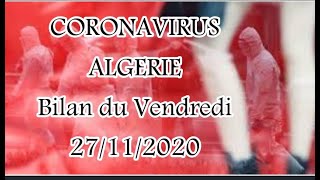 CORONAVIRUS ALGERIE Bilan du Vendredi 27112020 [upl. by Bible]