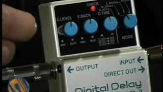 Boss DD3 Digital Delay Stompbox Walkthrough Video [upl. by Rajiv]