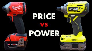 Ryobi P239 Brushless Impact Driver vs Milwaukee Gen 3 Fuel Impact [upl. by Ahseital]