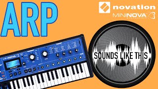 NOVATION MiniNova  ARP Sounds Like This [upl. by Herrmann]