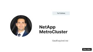 MetroCluster Tutorial  NetApp [upl. by Rakso]