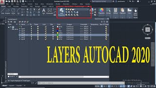 شرح الطبقات Layers Autocad 2020 [upl. by Johnston]