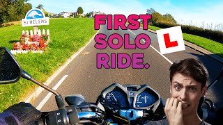 First Solo Motorcycle Ride After CBT  Full Commentary  Honda CB125F [upl. by Polash793]