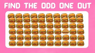 Find the odd one out Food editionodd one out puzzle quiz challenge [upl. by Ellenod]