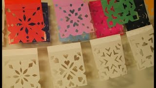 Aprende a hacer papel picado casero para Día de Muertos 🕯 [upl. by Narhet]