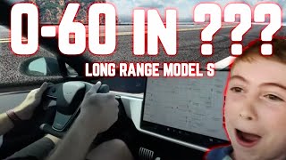 Tesla 060 Model S Long Range Test  WHO NEEDS PLAID [upl. by Zeena]