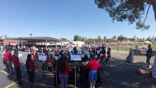 Lake Elsinore Middle School Band Plays Tribute to the Armed Forces 9916 [upl. by Schulze]