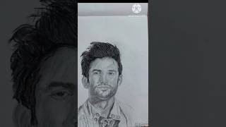 Drawing tribute to Sushant Singh Rajput❤️❤️❤️❤️shorts art sushantsinghrajput [upl. by Kcirddec]