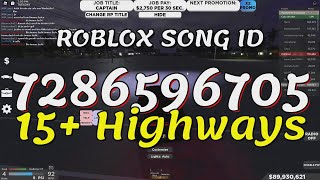 15 Highways Roblox Song IDsCodes [upl. by Aicirtal]