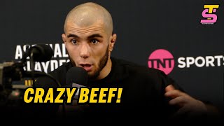 Muhammad Mokaev postfight on INSANE FUED with Manel Kape  UFC 304 [upl. by Yelkao]