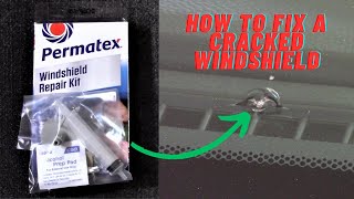 How to fix a crack in your car’s windshield with a Permatex kit [upl. by Alokin]